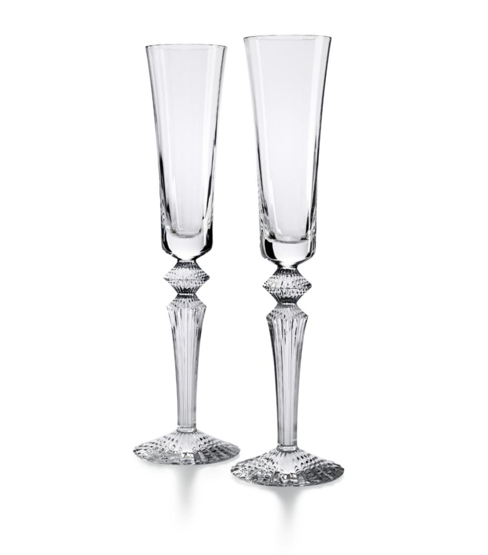 S R Originals - BACCARAT Set of 2 Mille Nuits Flutissimo Flutes - 170ml