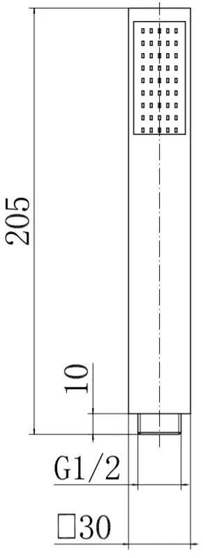 ARCHITECKT Square Mixer Shower - Concealed with Ceiling Fixed Head & Handset - S R Originals