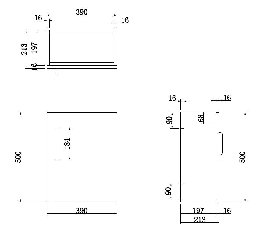 ARTIS Breeze Grey Wall Hung Cloakroom Vanity Unit 400mm - S R Originals 