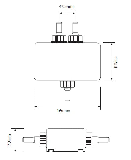 AQUALISA Unity Q Smart Shower - Exposed with Adjustable & Ceiling Fixed Head (HP/Combi) - S R Originals