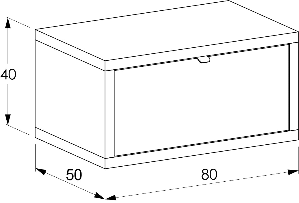 VITUSSO Garda Wood Wall Hung Vanity Unit & Croix White Countertop Basin - 800mm - S R Originals