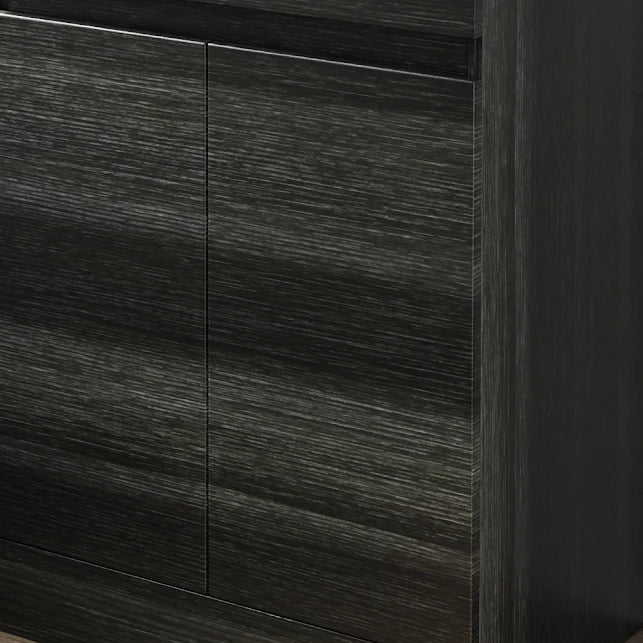 ARTIS Centro Grey Wood Wall Hung Tall Bathroom Cabinet 1200 x 350mm - S R Originals