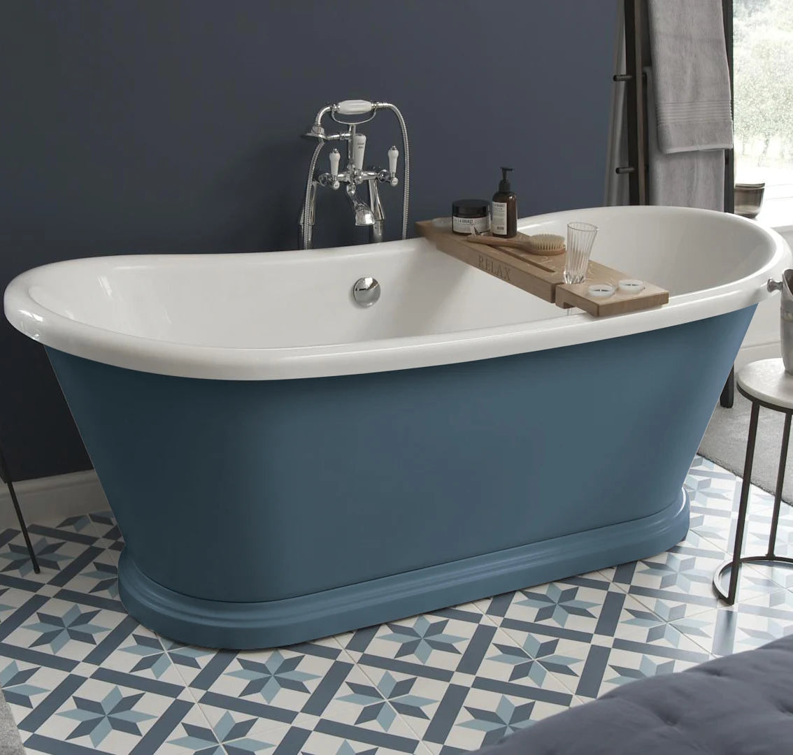 BC Designs Boat Bath Painted Farrow and Ball - 1580 x 750mm - S R Originals