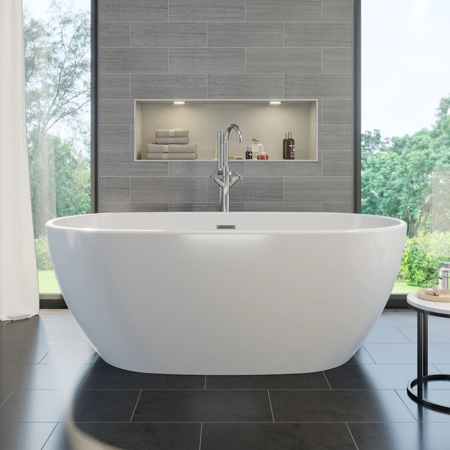 AFFINE MONTBEL Luxury Freestanding Bath - 1500 x 700mm - S R Originals