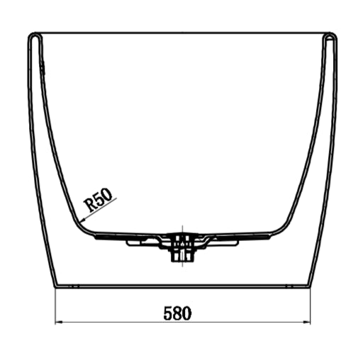 AFFINE MONTBEL Luxury Freestanding Bath - 1500 x 700mm - S R Originals