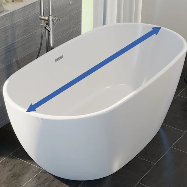 AFFINE MONTBEL Luxury Freestanding Bath - 1500 x 700mm - S R Originals